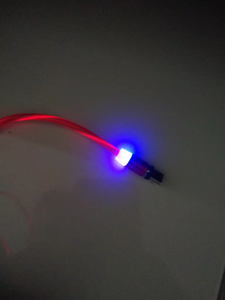 کابل تبدیل مغناطیسی USB به MicroUSB / USB-C / لایتنینگ مدل 1x3 LED طول 1 متر