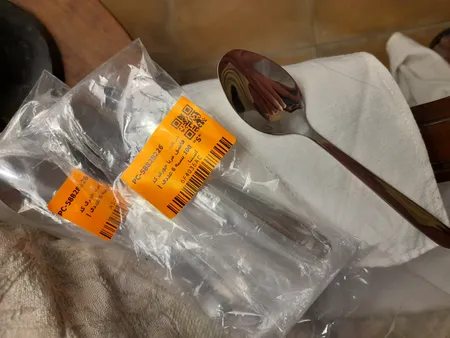 قاشق مربا خوری کد 100 بسته 6 عددی