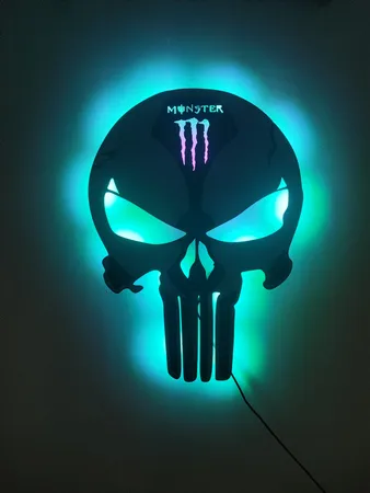 چراغ دیواری مدل اسکلت طرح مانستر