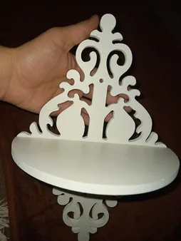 شلف دیواری مدل لوزی کد 09030035 سایز متوسط