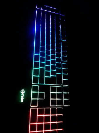 کیبورد گیمینگ فاطر مدل KCR-7000B، سوییچ هیبریدی، Full-size، نورپردازی RGB