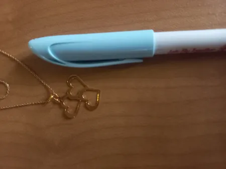 آویز گردنبند طلا 18 عیار زنانه طلای مستجابی مدل قلب کد 68