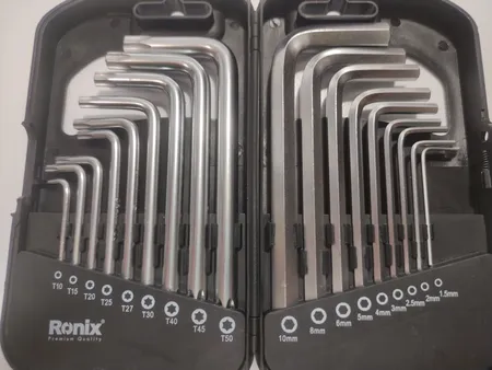 مجموعه 18 عددی آچار آلن و ستاره ای رونیکس مدل RH-2051