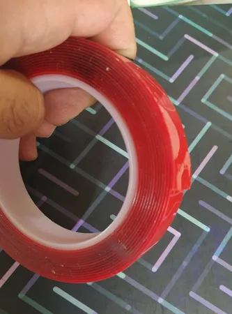 ‌چسب دوطرفه بی رنگ ژله ای مدل REG10 عرض 2 سانتی متر