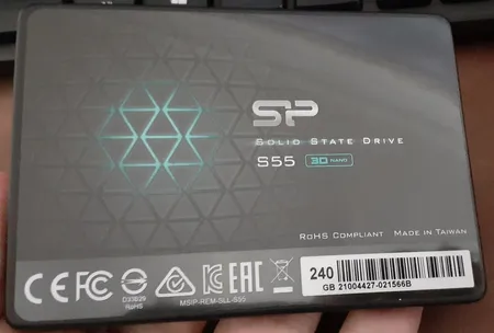 اس اس دی اینترنال SATA3.0 سیلیکون پاور مدل Slim S55 ظرفیت 240 گیگابایت