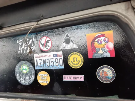 برچسب موتور سیکلت ماسا دیزاین طرح Washington کد MO001 مجموعه 10 عددی