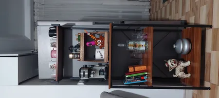 شلف دیواری دیزم مدل کافی بار کد SLF_F100_60_BRN