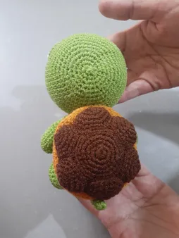 عروسک بافتنی مدل لاک پشت کد 01