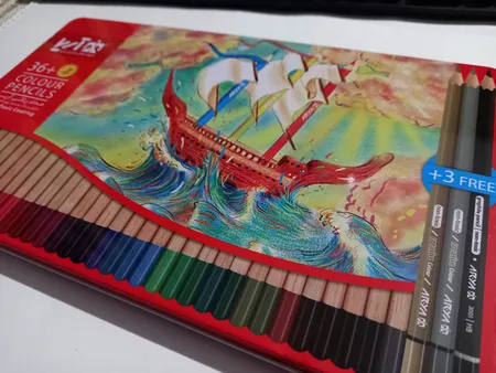 مداد رنگی 36+3 رنگ آریا مدل 3023