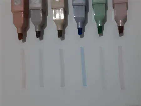 ماژیک علامت گذار مدل پاستلی کد 639 بسته 6 عددی