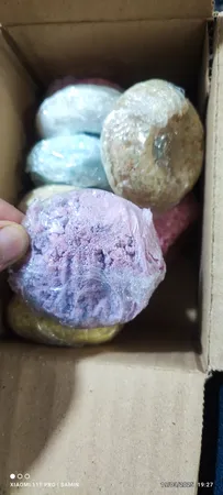 کوکتل پدیکور مدل دونات وزن 70 گرم بسته 12 عددی