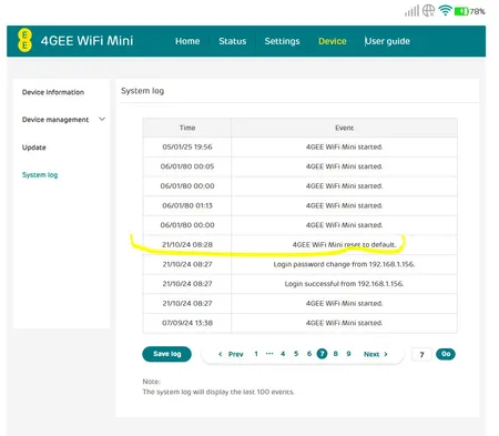 مودم 4.5G قابل حمل آلکاتل مدل EE71