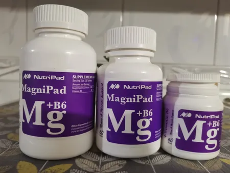 قرص منیزیم سیترات و ویتامین ب6 نوتری پاد بسته 60 عددی