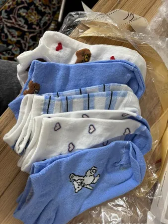 جوراب زنانه مدل B117 بسته 5 عددی