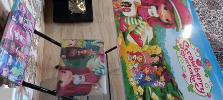 ست میز تحریر و صندلی طرح توت فرنگی