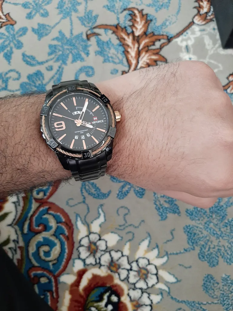ساعت مچی عقربه ای مردانه نیوی فورس مدل NF9117SM BRG