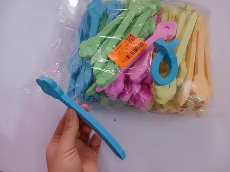 بیگودی مو مدل فومی بسته 100 عددی