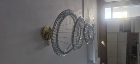 لوستر ام کی ای لایتینگ مدل کریستالی مدرن کد CR-3S