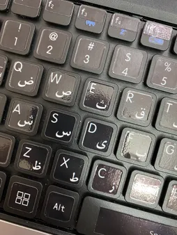 استیکر لپ تاپ کد sp-ace03 به همراه برچسب حروف فارسی کیبورد