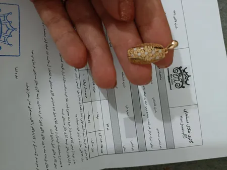 آویز گردنبند طلا 18 عیار زنانه طلای مستجابی مدل آوا کد 6758