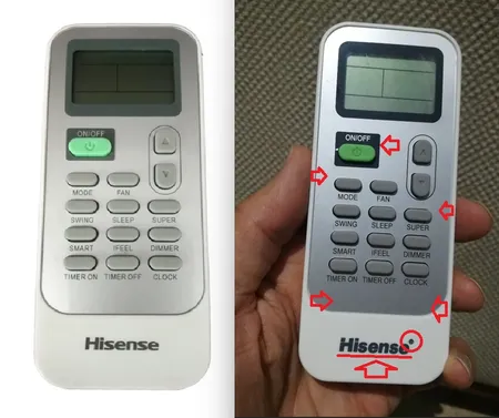 ریموت کنترل هایسنس مدل J11