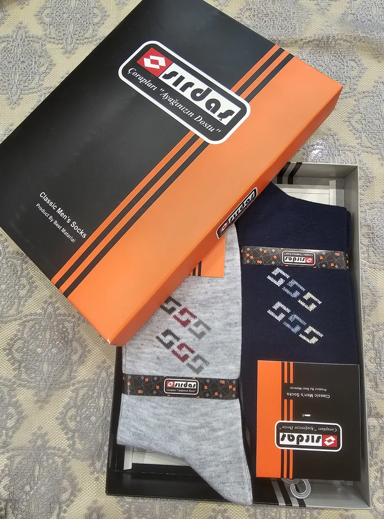 جوراب ساق بلند مردانه سیرداش مدل 148 بسته 6 عددی