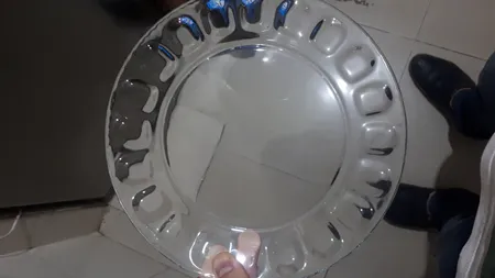 بشقاب غذاخوری بلور کاوه مدل مروارید بسته 6 عددی