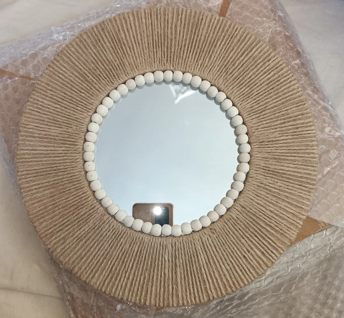 آینه مدل مکرومه و مهره