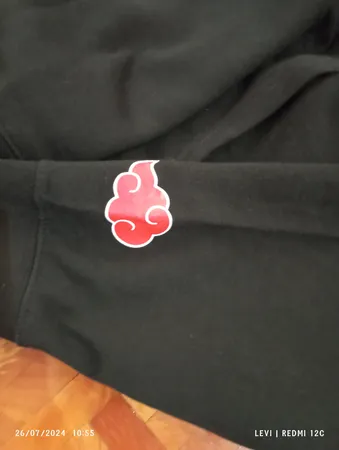 هودی مردانه مدل انیمه ناروتو آکاتسوکی akatsuki cloud