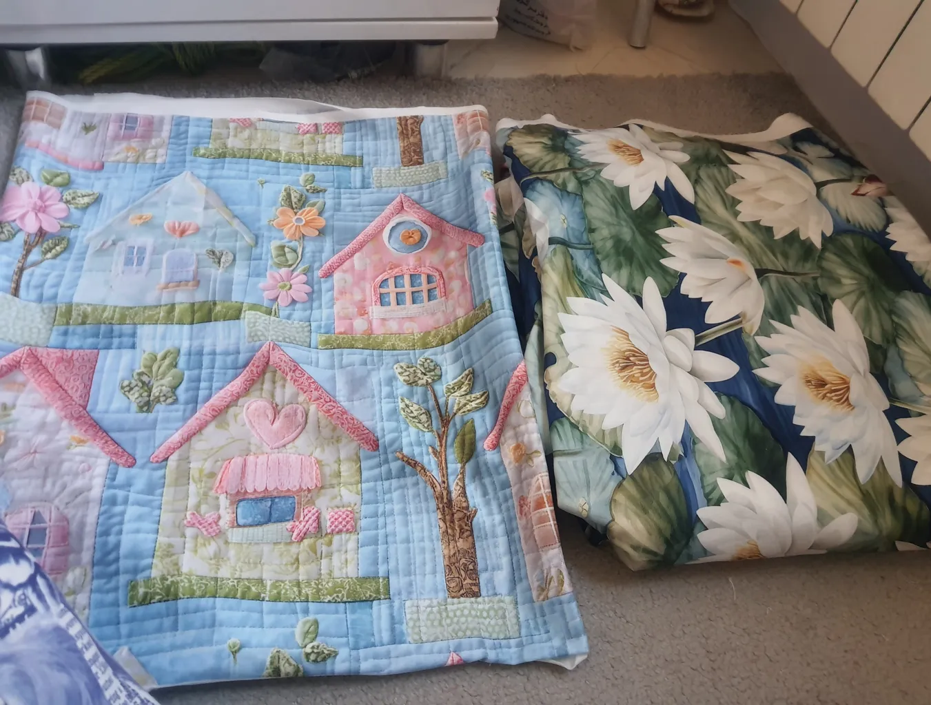 پارچه ملحفه پارچه باما مدل مخمل طرح گل مدرن  کد 5012078