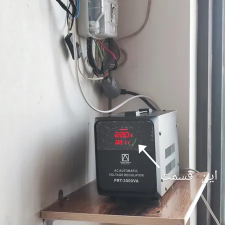 استابلایزر هوشمند پیمان گزاران مدل PRT-3000 توان خروجی 3000 ولت آمپر