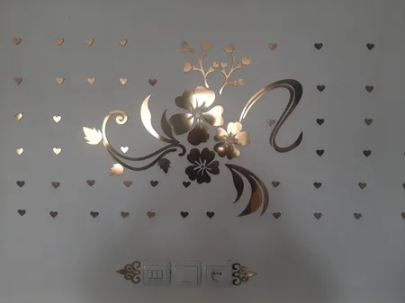 آینه دکوپدیده مدل Flower1001