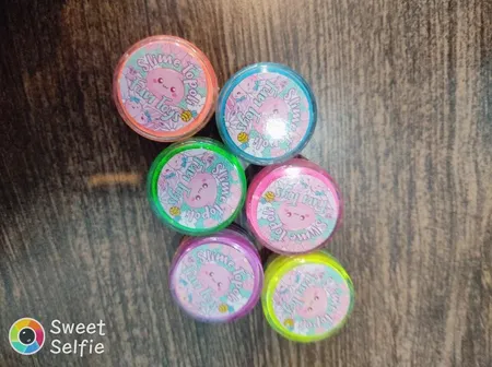 پودر رنگ اسلایم تپلی مدل Black Light بسته 6 عددی