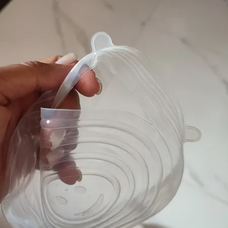 درپوش ظرف مدل سیلیکونی مجموعه 6 عددی