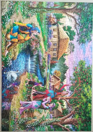 پازل 1000 تکه ایران طرح دهکده زیبا مدل AP-357