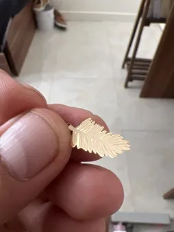 نیم ست طلا 18 عیار زنانه مایا ماهک مدل MS0673 طرح پر