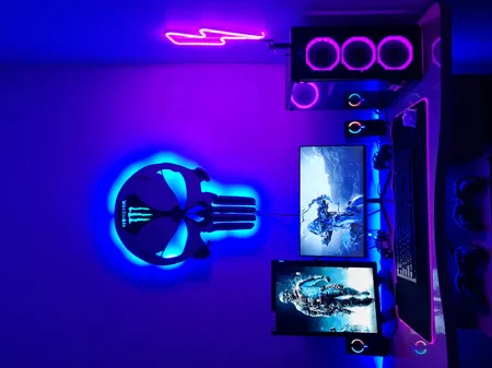 چراغ دیواری مدل اسکلت طرح مانستر