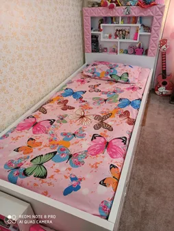 پارچه ملحفه کوکو جم مدل پروانه