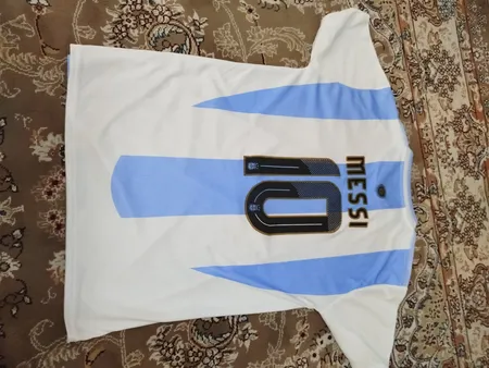 ست 5 تکه لباس ورزشی پسرانه مدل آرژانتین طرح مسی 2025