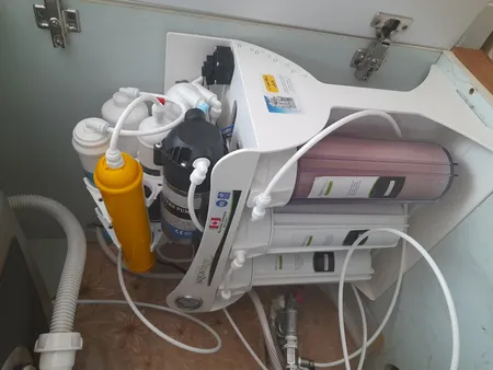 دستگاه تصفیه کننده آب آکوآ اسپرینگ مدل UF - SF4800  کد 01 به همراه فیلتر تصفیه آب