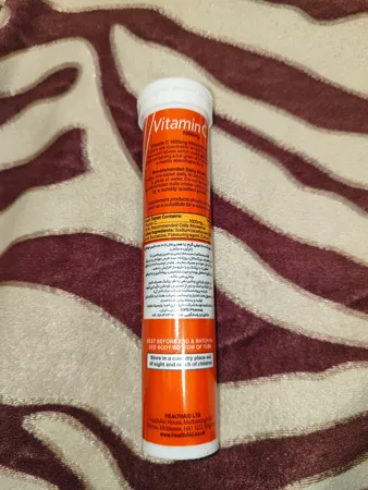 قرص جوشان ویتامین ث با طعم پرتقال  هلث اید - 1000 میلی گرم بسته 20 عددی