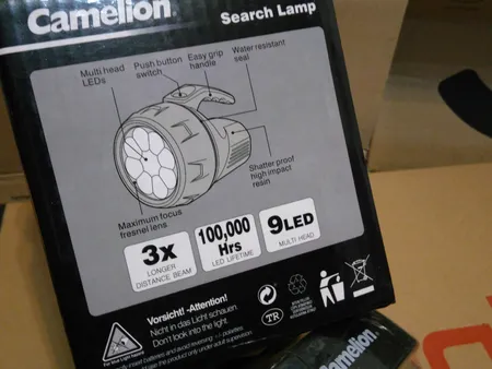 چراغ قوه کملیون مدل 9LED