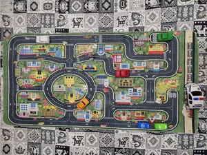 تجریه خرید زیر انداز بازی فکرآوران مدل شهر کودک سایز 70×140 سانتی متر