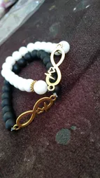 دستبند طرح بینهایت کد BE01 مجموعه 2 عددی