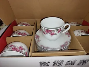 تجریه خرید ست فنجان و نعلبکی 12 پارچه چینی زرین ایران مدل  ایتالیا اف 8 آران درجه عالی