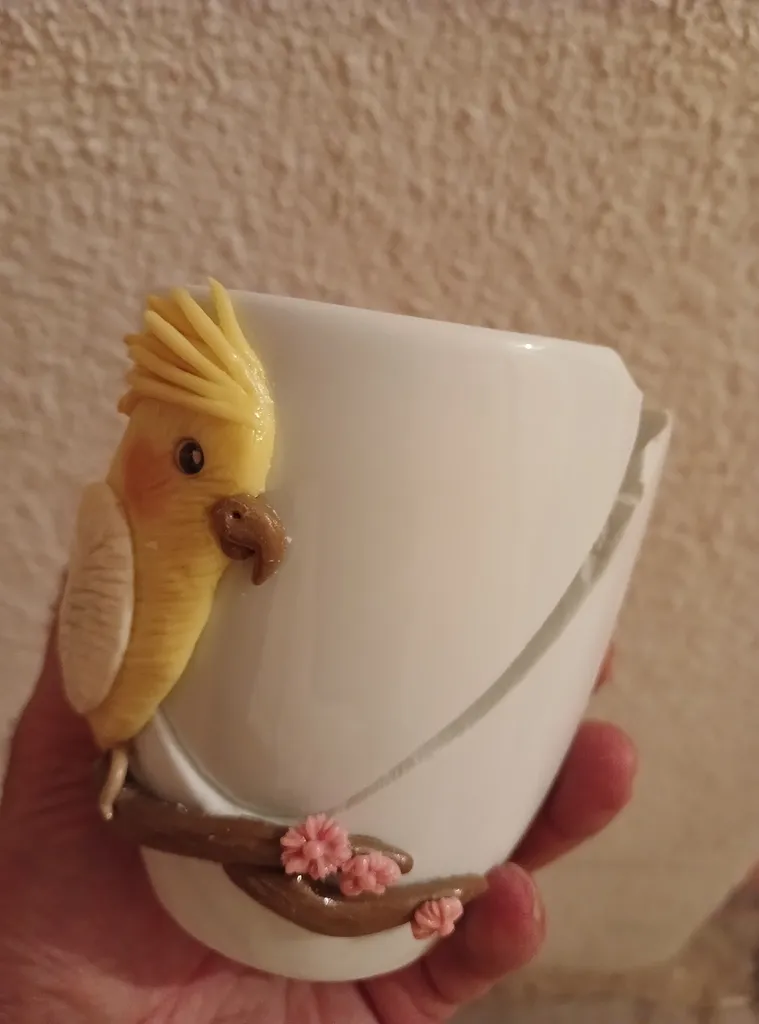 ماگ سرامیکی طرح طوطی کد 1080