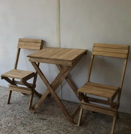 میز و صندلی سفری مدل تاشو بسته 3 عددی