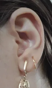 تجریه خرید گوشواره طلا 18 عیار زنانه مدل گردون