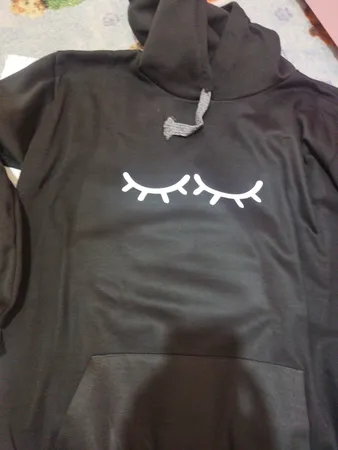 هودی زنانه طرح چشم کد 17099BW