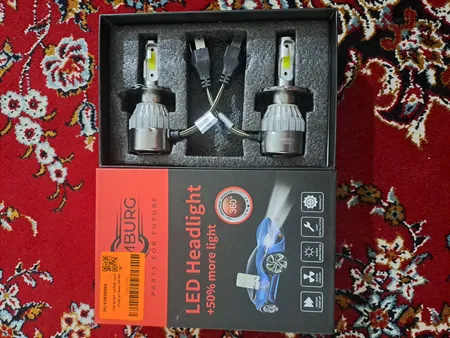 لامپ هدلایت خودرو مدل C6 H4 بسته دو عددی